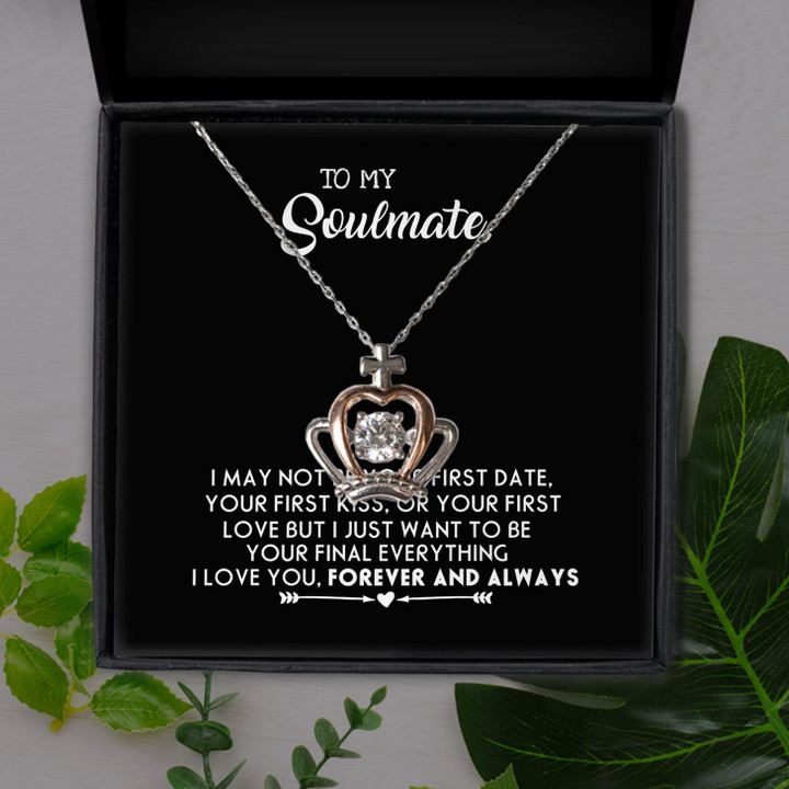 Soulmate Final Everything Gift For Her Crown Pendant Necklace