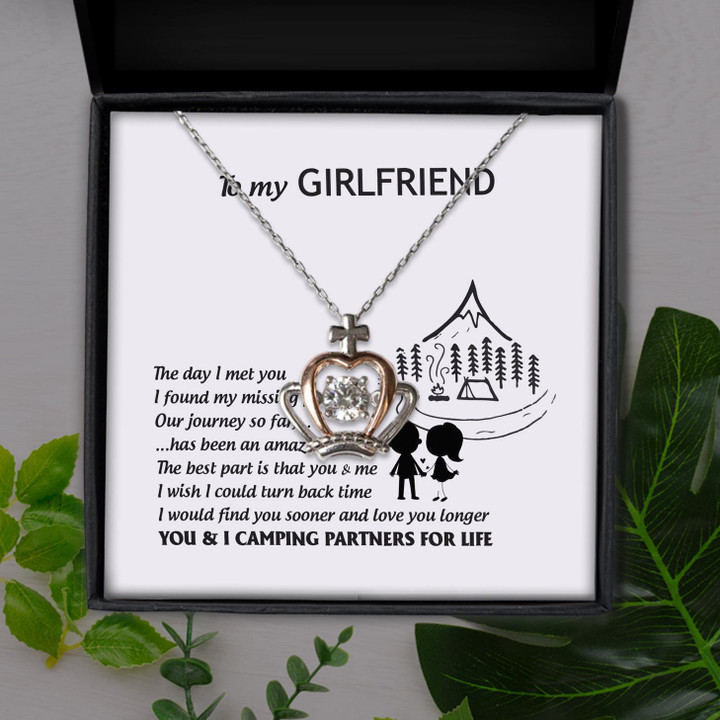 The Best Part Is That You And Me Gift For Girlfriend Crown Pendant Necklace