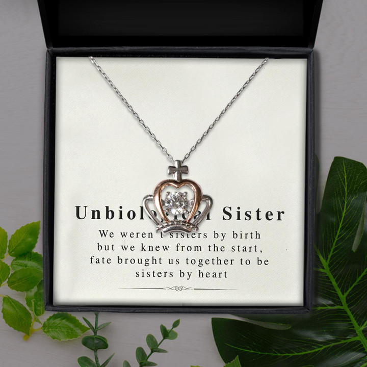 Soul Sister To Be Sister By Heart Gift For Sister Crown Pendant Necklace