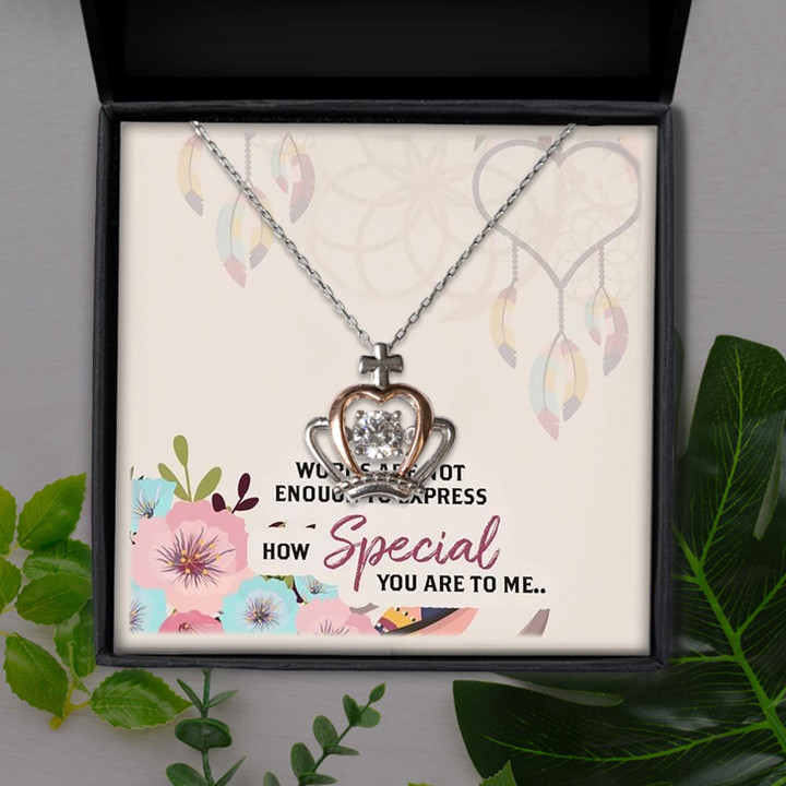 Present For Girl How Special You Are Gift For Her Crown Pendant Necklace