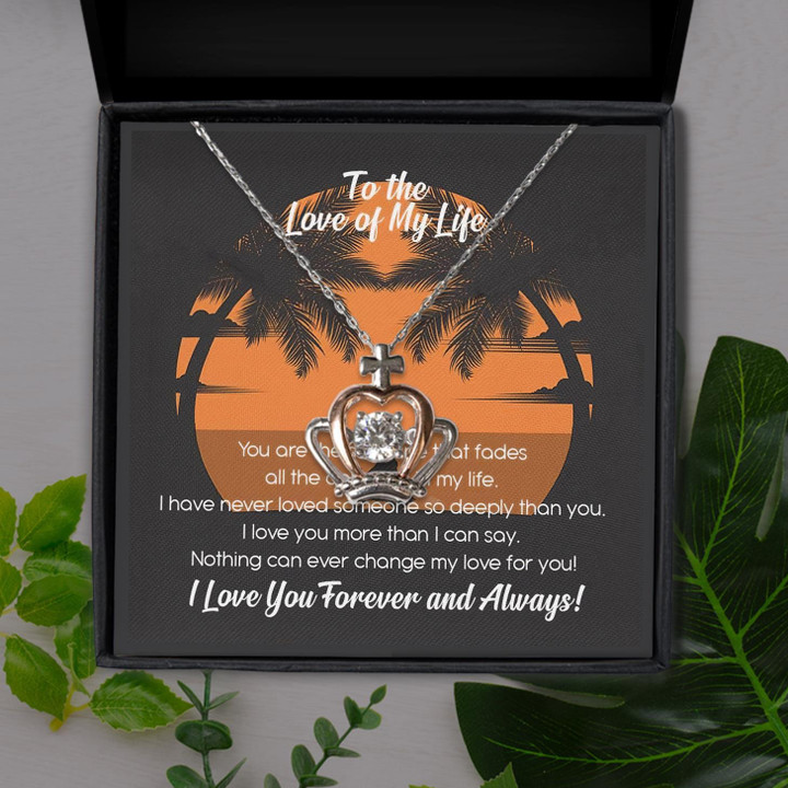 Nothing Can Change My Love For You Gift For Wife Crown Pendant Necklace