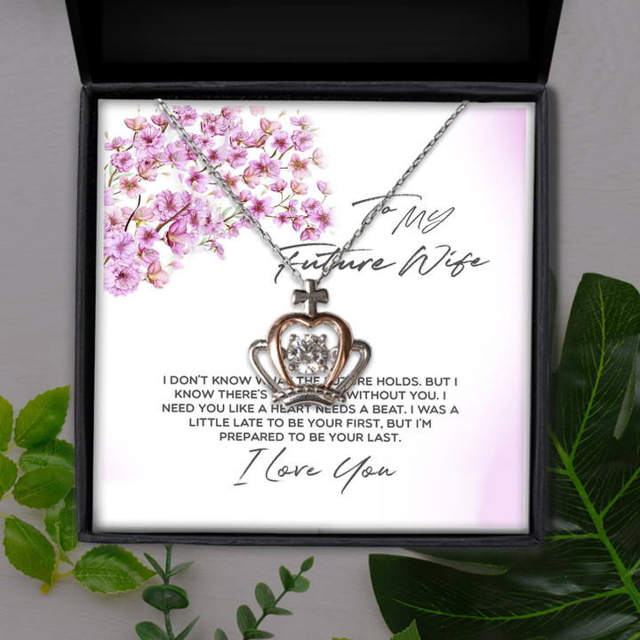 No Future Without You Gift For Wife Future Wife Crown Pendant Necklace