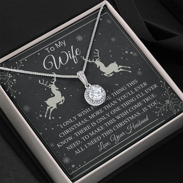 All I Need For Christmas Is You Eternal Hope Necklace Best Gift For Wife