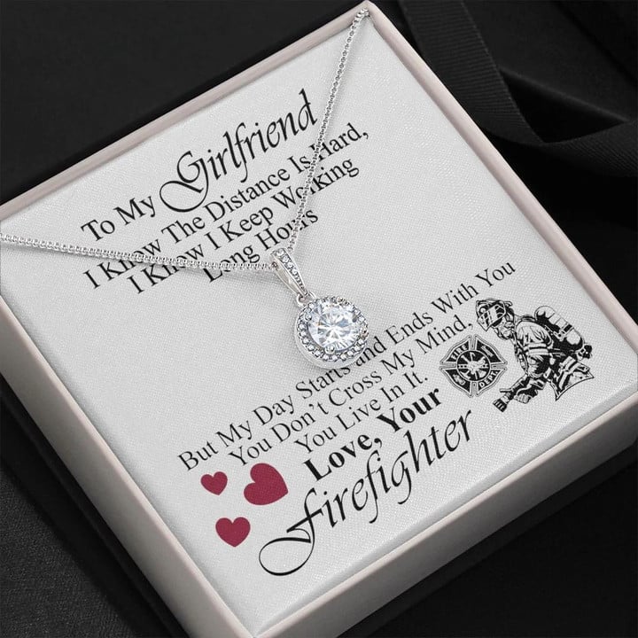Gift For Girlfriend My Day Starts And Ends With You Eternal Hope Necklace