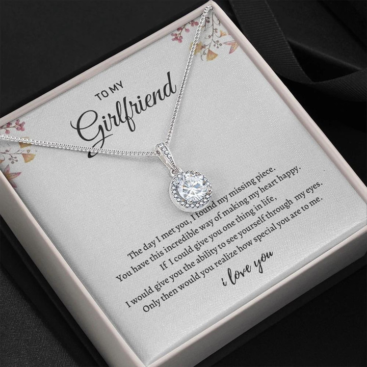 Gift For Girlfriend I Found My Missing Piece Eternal Hope Necklace With Message Card