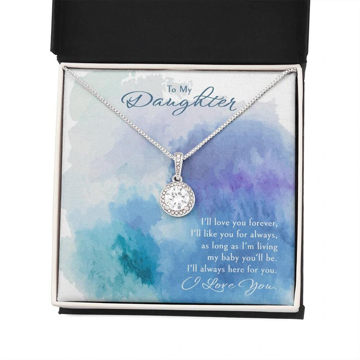 Gift For Daughter Eternal Hope Necklace With Message Card I'll Love You Forever