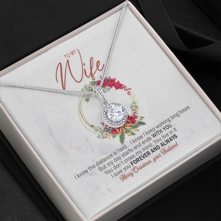 Gift For Wife Merry Christmas You Live In It Eternal Hope Necklace With Message Card