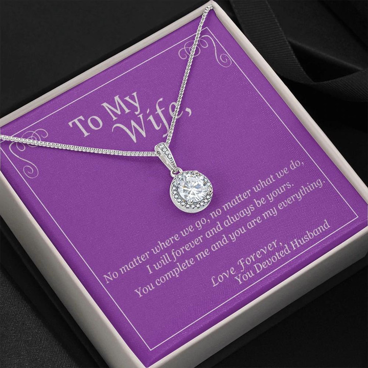 Luxury Gift For Wife No Matter Where We Go Eternal Hope Necklace