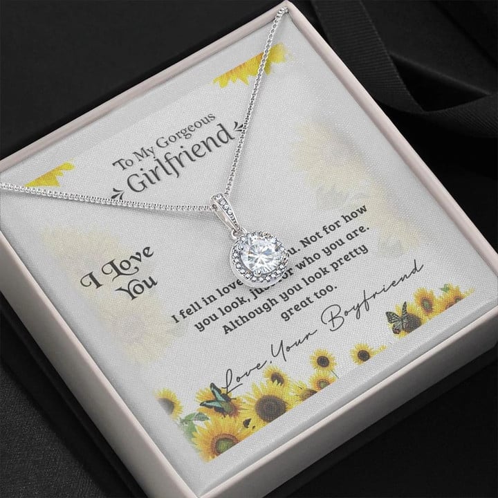 Gift For Girlfriend You Look Pretty Great Eternal Hope Necklace With Message Card