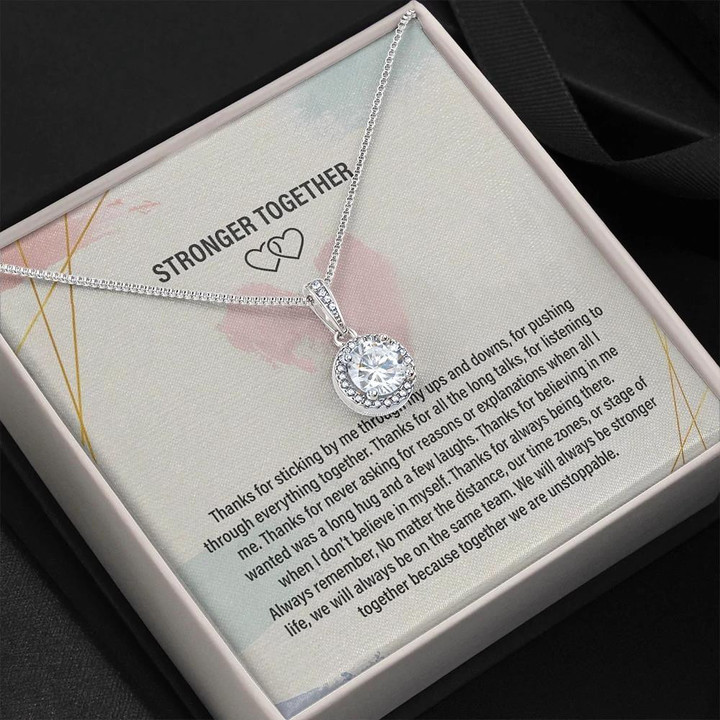 Gift For Wife Stronger Together Because Together We Are Unstoppable Eternal Hope Necklace