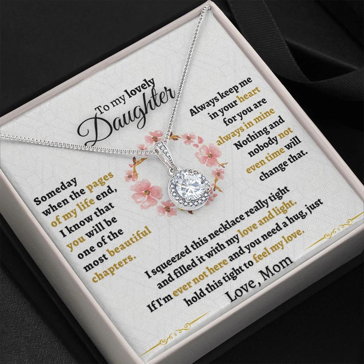 Sentimental Gift For Daughter Just Hold This Tight Eternal Hope Necklace
