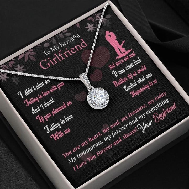 Falling In Love With Me Gift For Girlfriend Eternal Hope Necklace With Message Card