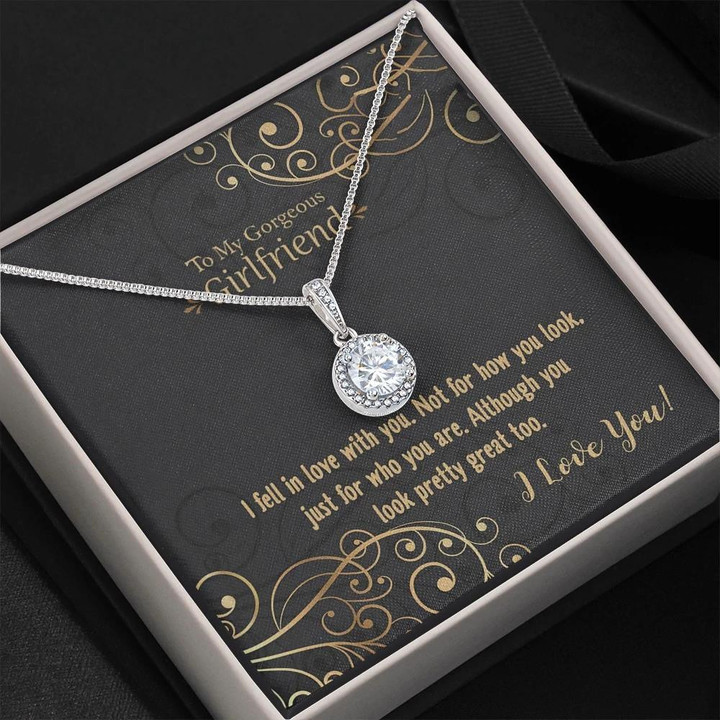 Not For How You Look Eternal Hope Necklace With Message Card Gift For Girlfriend