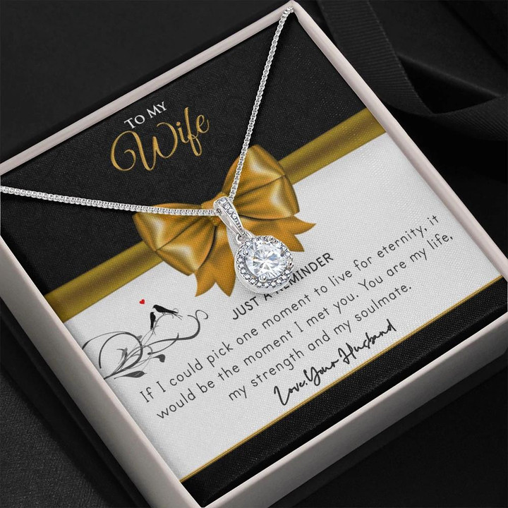 Gift For Wife Valentine's Day If I Could Pick One Moment Eternal Hope Necklace