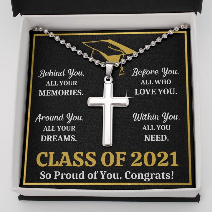 Graduation Gift For Son Before You All Who Love You Cross Necklace