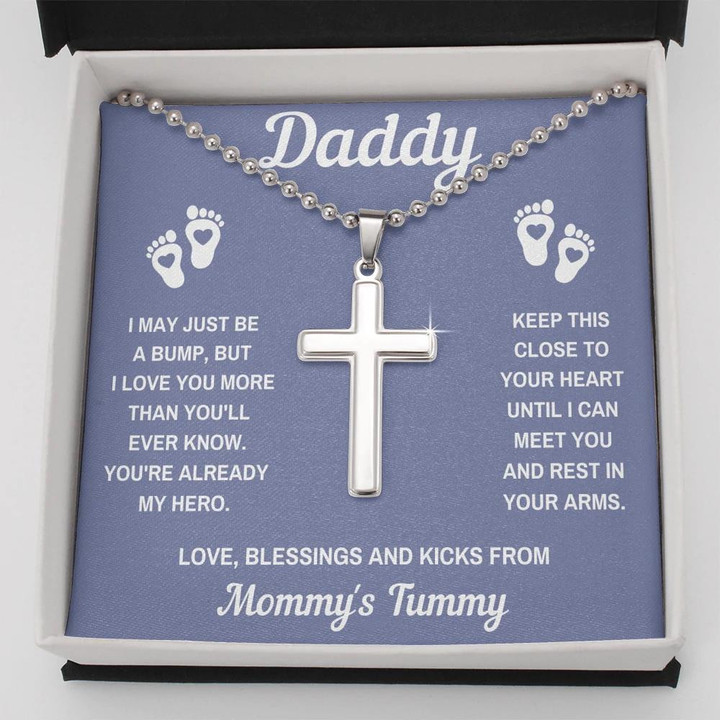Best Gift For Dad Keep This Close To Your Heart Cross Necklace