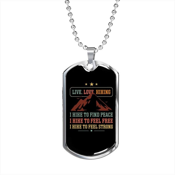 I Hire To Find Peace Dog Tag Pendant Necklace Gift For Hunting Lovers