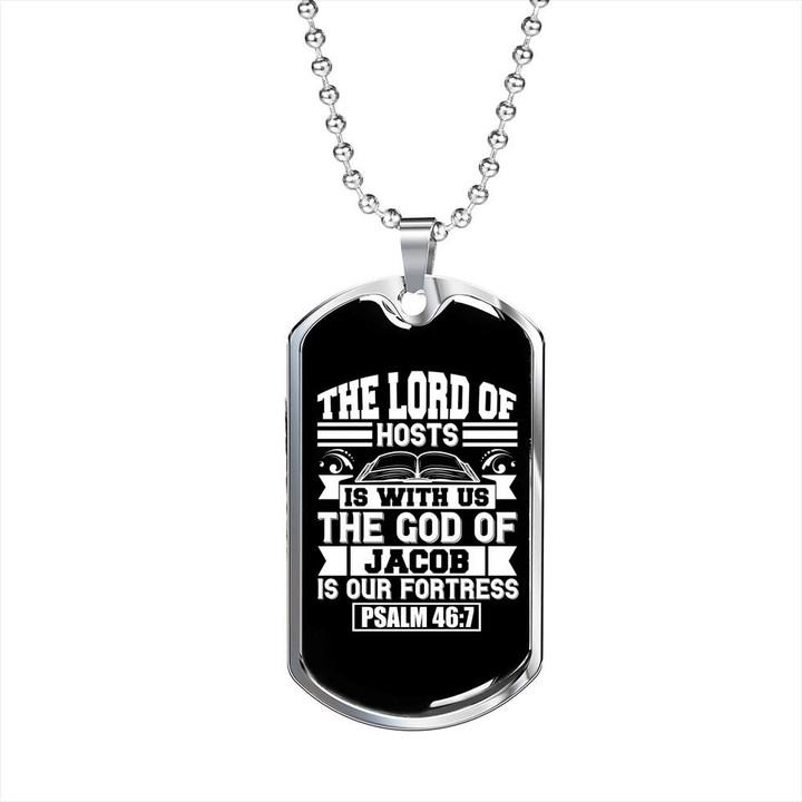 God Of Jacob The Lord Of Hosts Dog Tag Pendant Necklace Gift For Him Christian