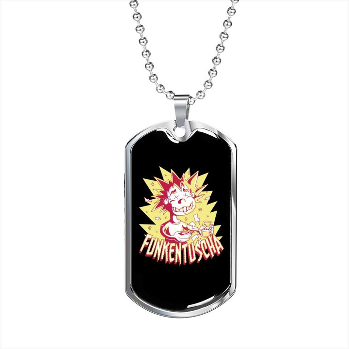 Best Gift For Dad Funkentuscha Electrician Dog Tag Pendant Necklace