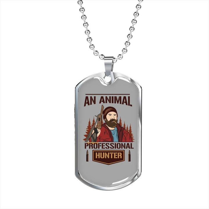 Best Gift For Dad Dog Tag Pendant Necklace An Animal Professional Hunter Hunting
