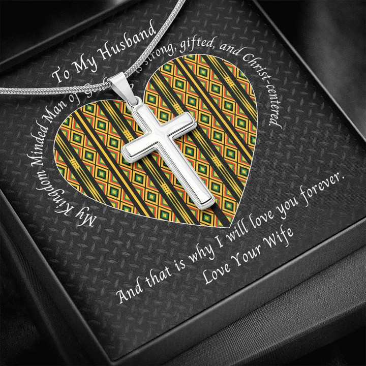 Gift For Husband That Is Why I Will Love You Forever Cross Necklace