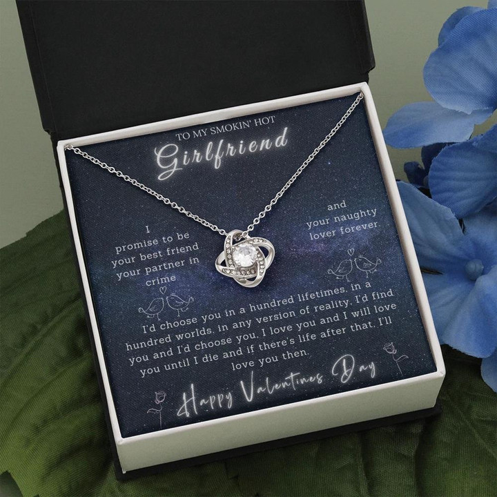 Valentine's Gift For Girlfriend Choose You In A Hundred Lifetime Alluring Beauty Necklace