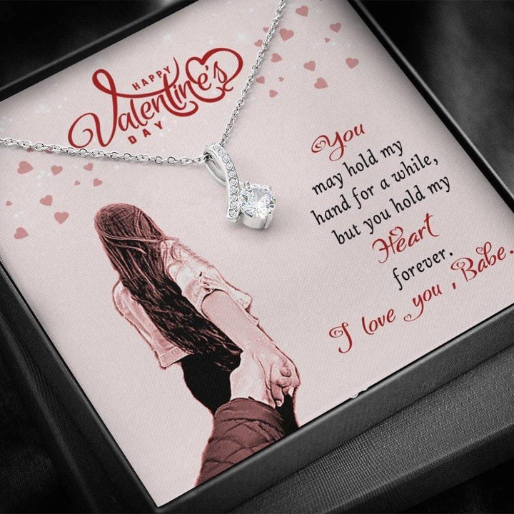 Gift For Wife You May Hold My Hand For A While Alluring Beauty Necklace Valentine's Day Gift