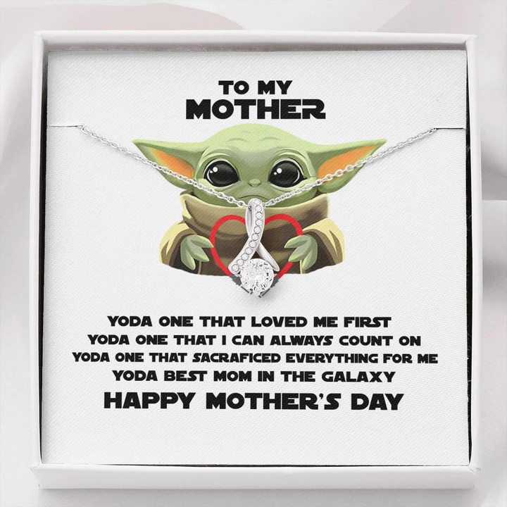 Best Gift For Mother Yoda Best Mom Happy Mother's Day Alluring Beauty Necklace