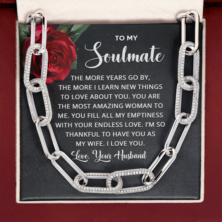 Gift For Wife Forever Linked Necklace I'm So Thankful To Have You