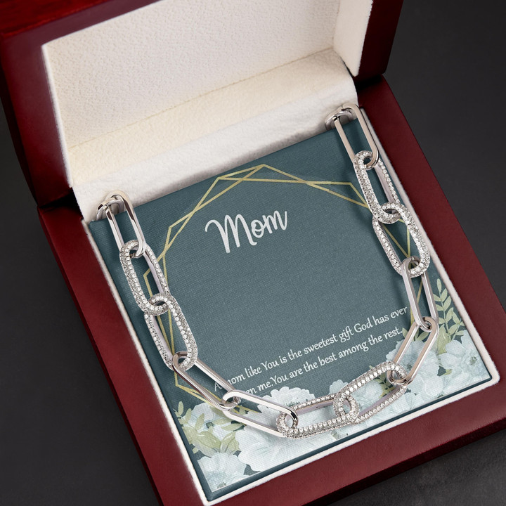 You're The Best Among The Rest Gift For Mom Forever Linked Necklace