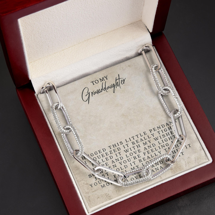 You'll Feel My Love Nana Gift For Granddaughter Forever Linked Necklace