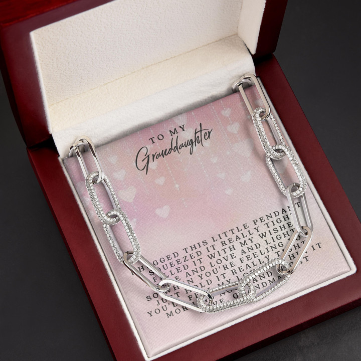 You'll Feel My Love Grandma Gift For Granddaughter Forever Linked Necklace