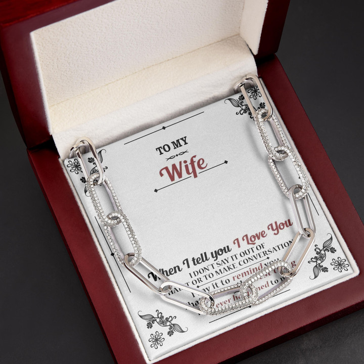 You Are The Best Thing Gift For Wife Forever Linked Necklace