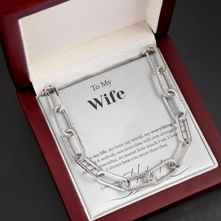 You Are My Life Gift For Wife Forever Linked Necklace