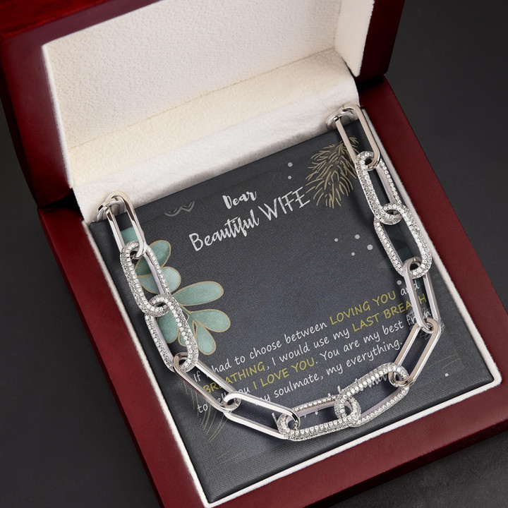 You Are My Everything Gift For Wife Forever Linked Necklace