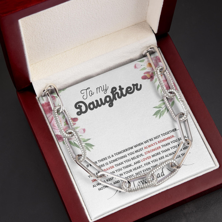 When We're Not Together Gift For Daughter Forever Linked Necklace