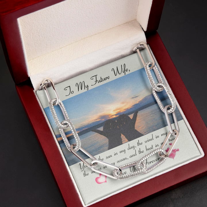 The Waves In My Ocean Gift For Wife Future Wife Forever Linked Necklace