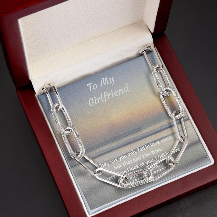 The Perfect Gift For Girlfriend Love You Forever Linked Necklace