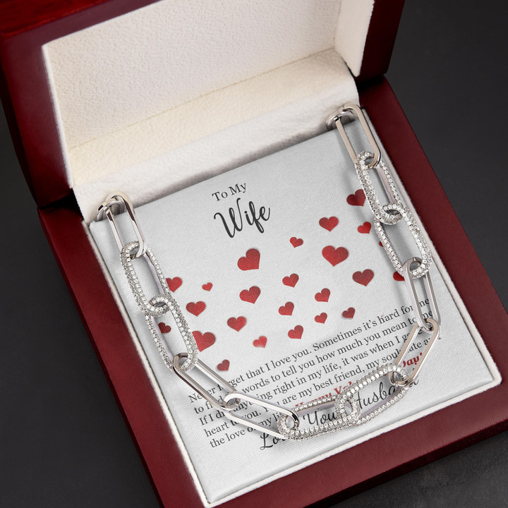 The Love Of My Life Gift For Wife Forever Linked Necklace