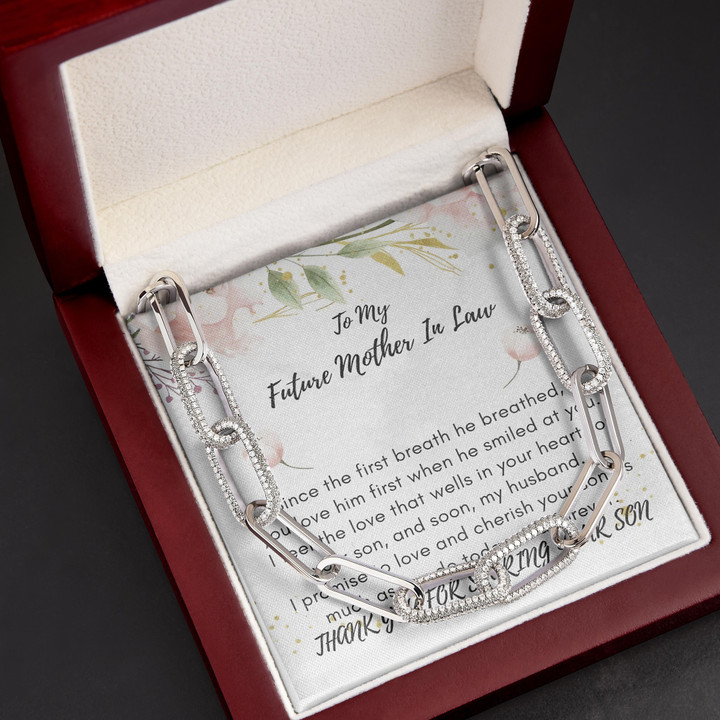 Thanks For Sharing Your Son Gift For Mother Future Mother In Law Forever Linked Necklace