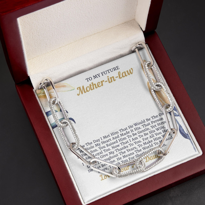 Thanks For Sharing Your Son Gift For Mom Future Mother In Law Forever Linked Necklace