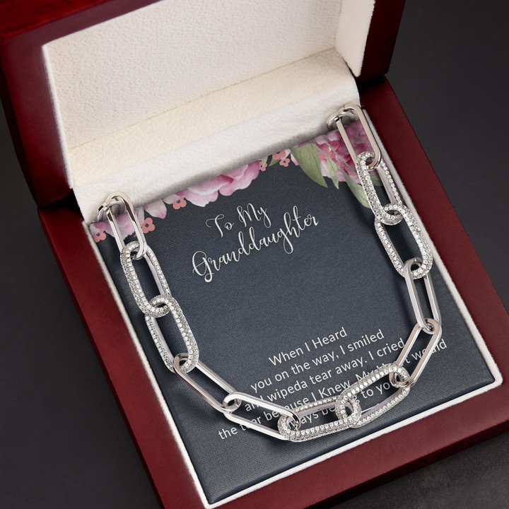 My Heart Would Always Belong To You Gift For Granddaughter Forever Linked Necklace