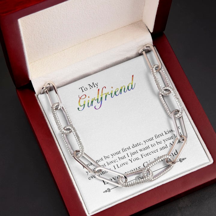 Love You Forever And Always Gift For Girlfriend Forever Linked Necklace