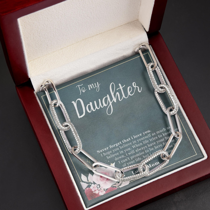 I'll Always Have Your Back Gift For Daughter Forever Linked Necklace