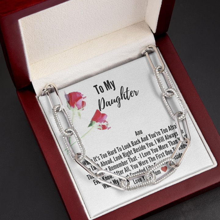 I Will Always Be There Gift For Daughter Forever Linked Necklace