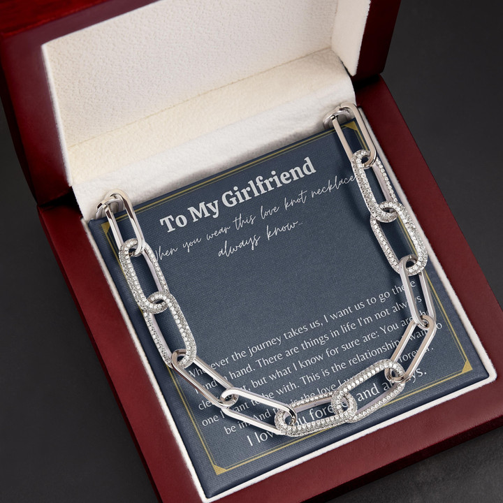 I Want To Last Forever Gift For Girlfriend Forever Linked Necklace