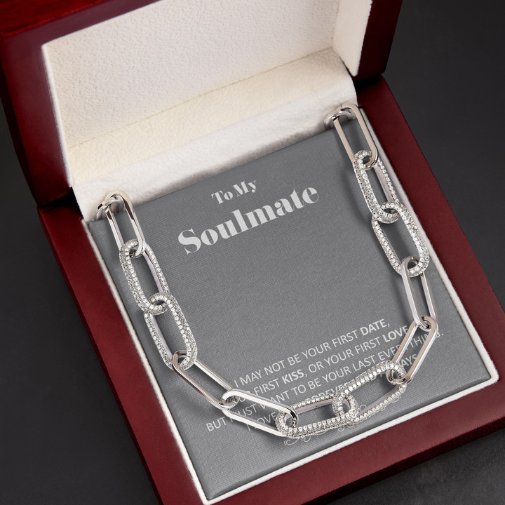 I Love You Forever Gift For Her My Soulmate Forever Linked Necklace