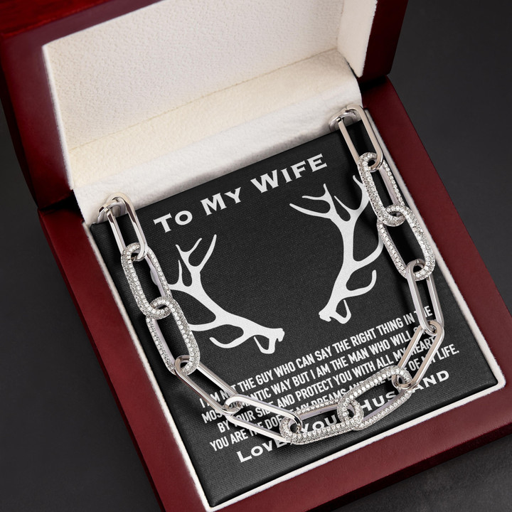 Husband Gift For Wife Doe Of My Dream Forever Linked Necklace