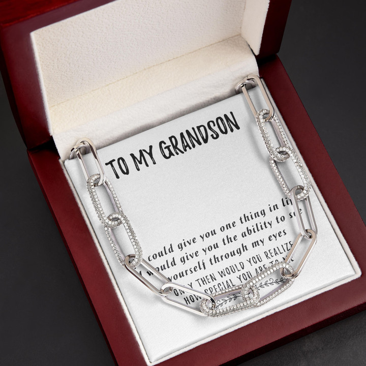 How Special You Are To Me Gift For Grandson Forever Linked Necklace