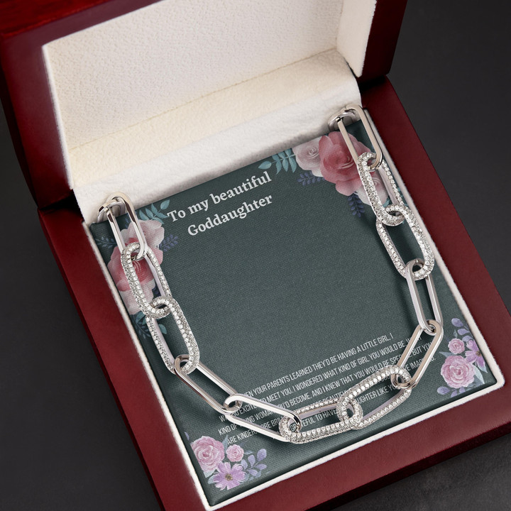 Grateful To Have You Gift For Daughter Goddaughter Forever Linked Necklace